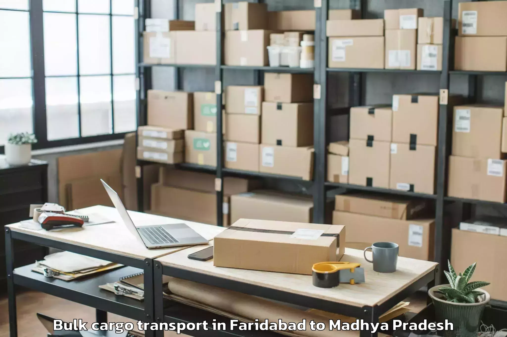 Easy Faridabad to Dhar Bulk Cargo Transport Booking